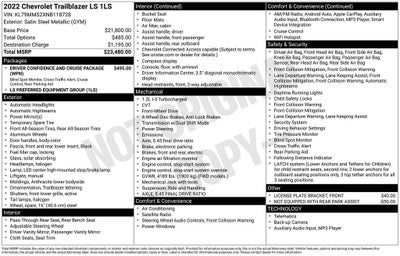 2022 Chevrolet Trailblazer LS
