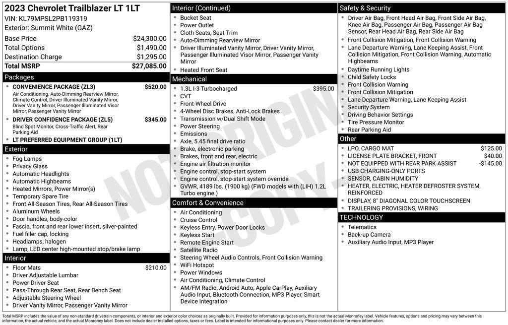 2023 Chevrolet Trailblazer LT