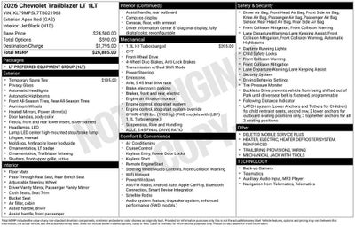 2026 Chevrolet Trailblazer LT