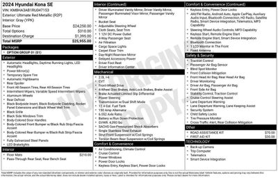 2024 Hyundai Kona SE
