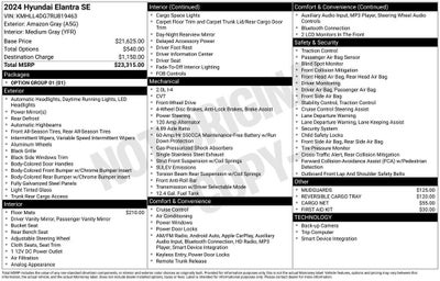 2024 Hyundai Elantra SE