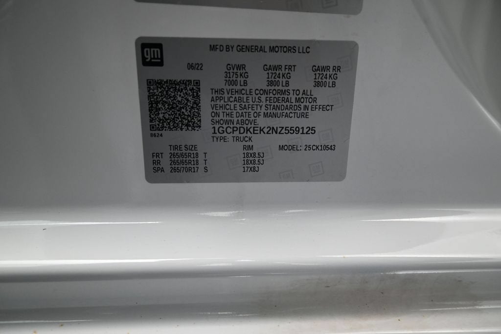 2022 Chevrolet Silverado 1500 LT (2FL)