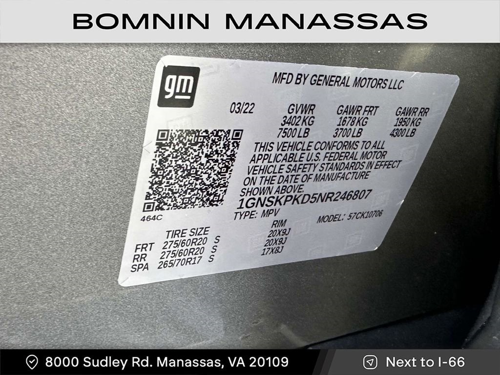 2022 Chevrolet Tahoe Z71