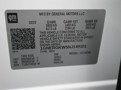 2022 Chevrolet Traverse LT Cloth