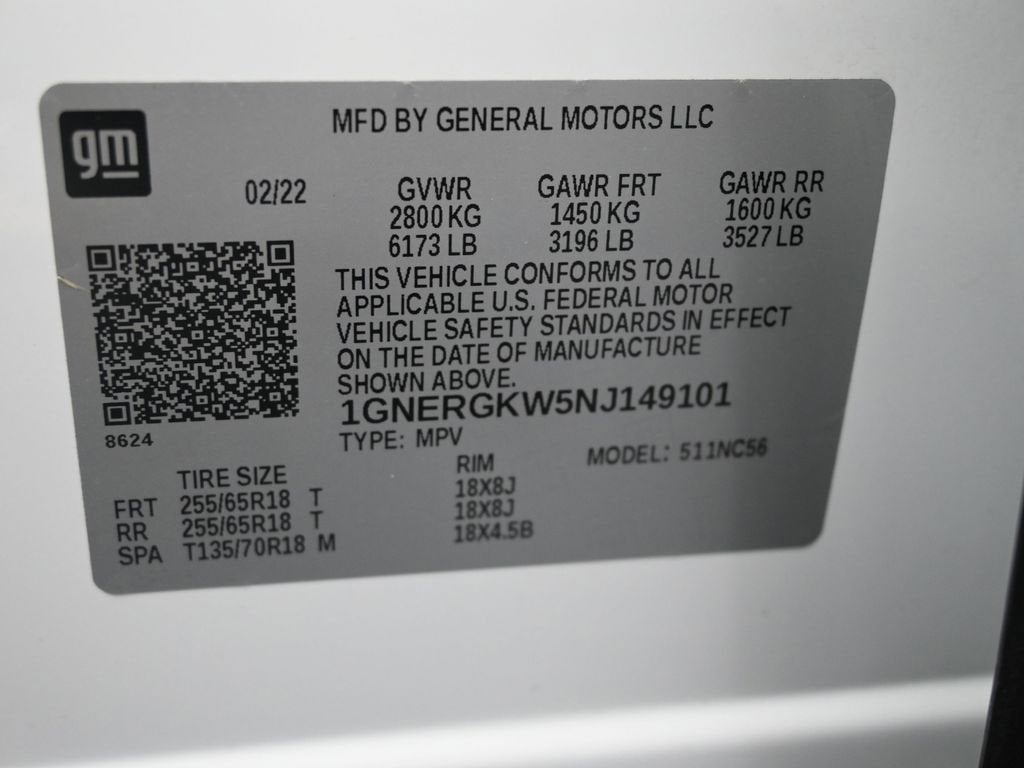 2022 Chevrolet Traverse LT Cloth