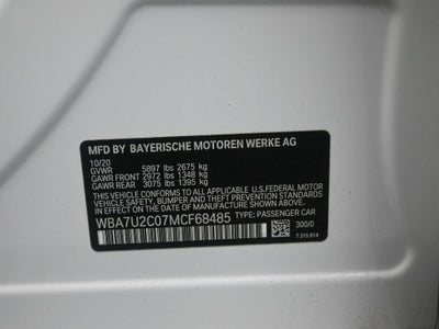 2021 BMW 7 Series 750i xDrive