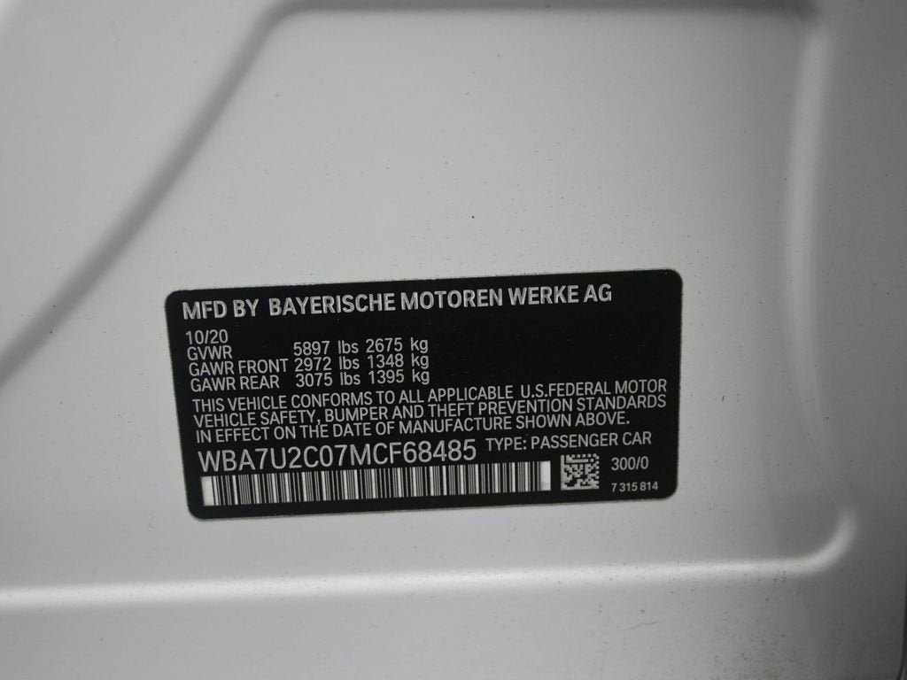 2021 BMW 7 Series 750i xDrive