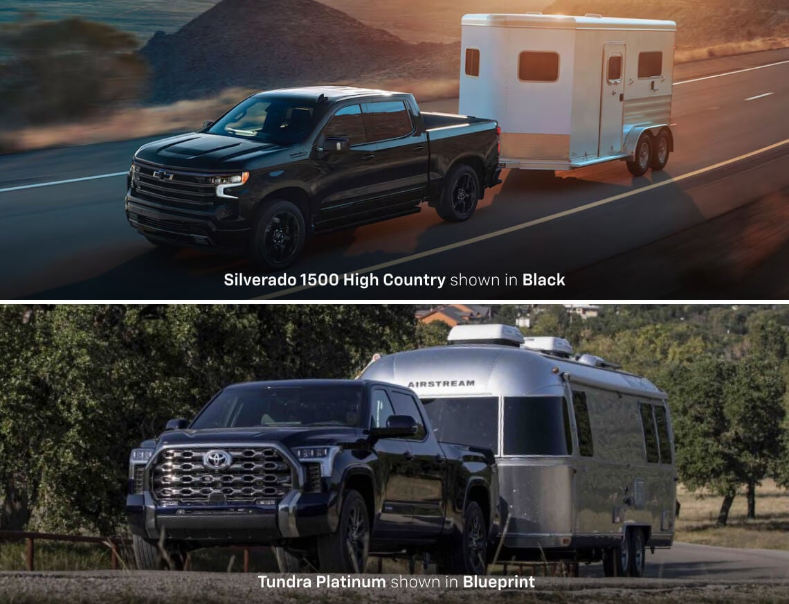 Chevy Silverado vs. Toyota Tundra Towing Capacity