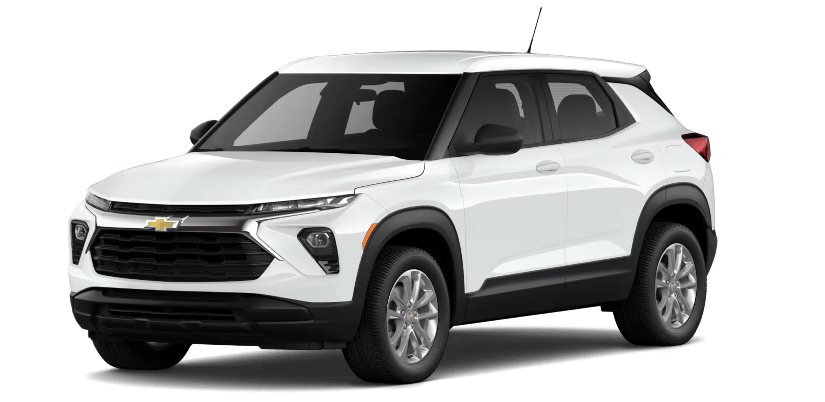 2026 Chevrolet Trailblazer LS in Summit White in three quarter angle.