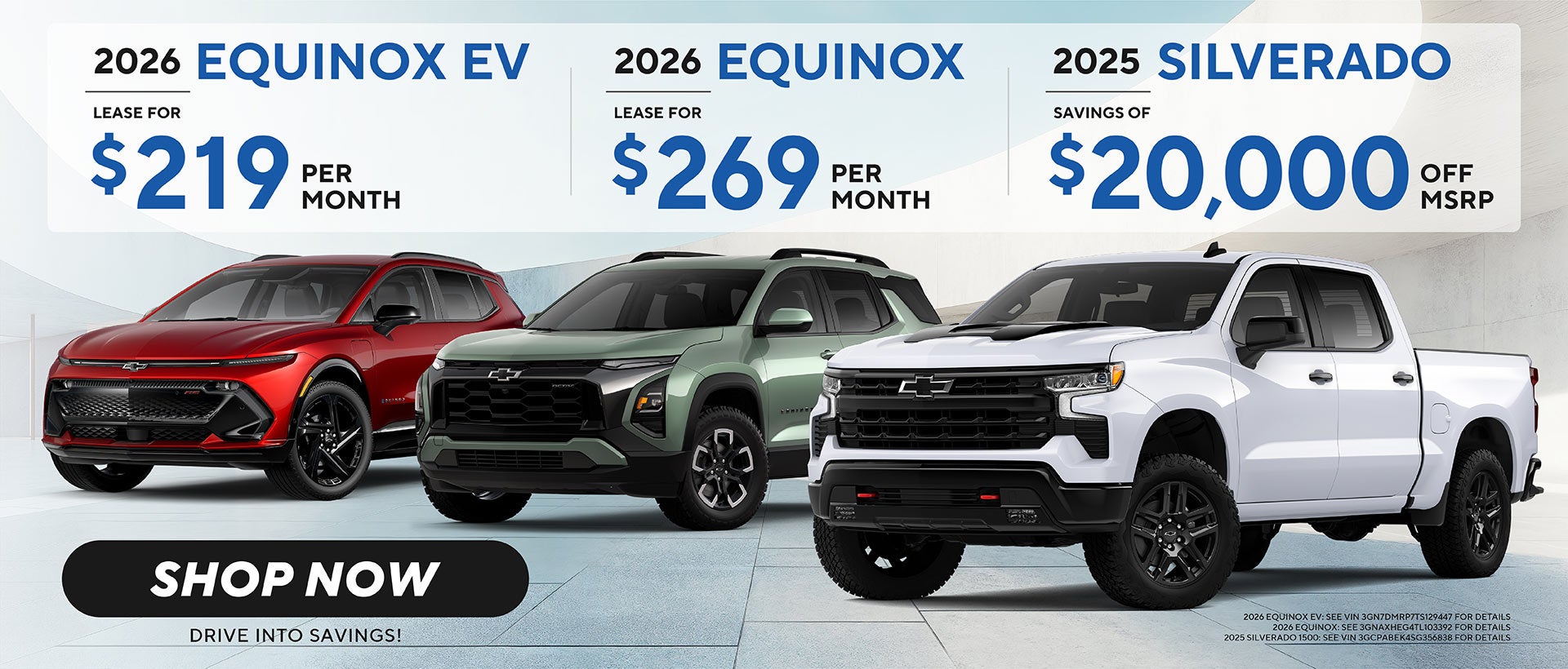 New Chevrolet Equinox, Equinox EV and Silverado 1500