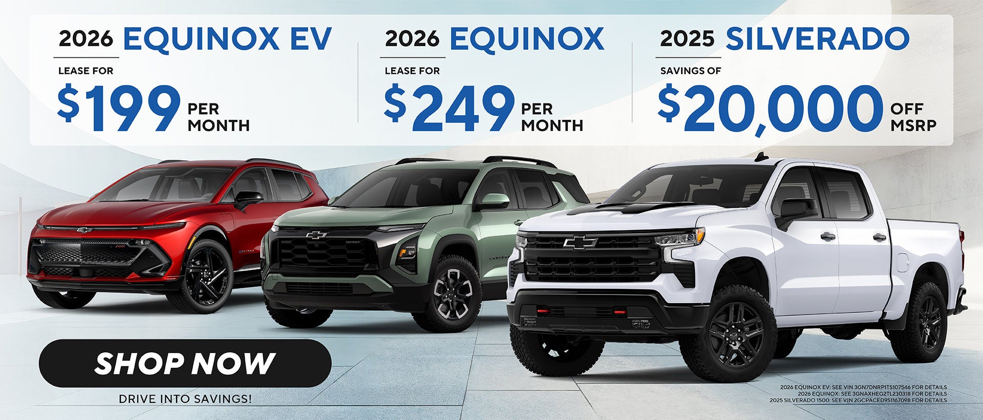 New Chevrolet Equinox, Equinox EV and Silverado 1500