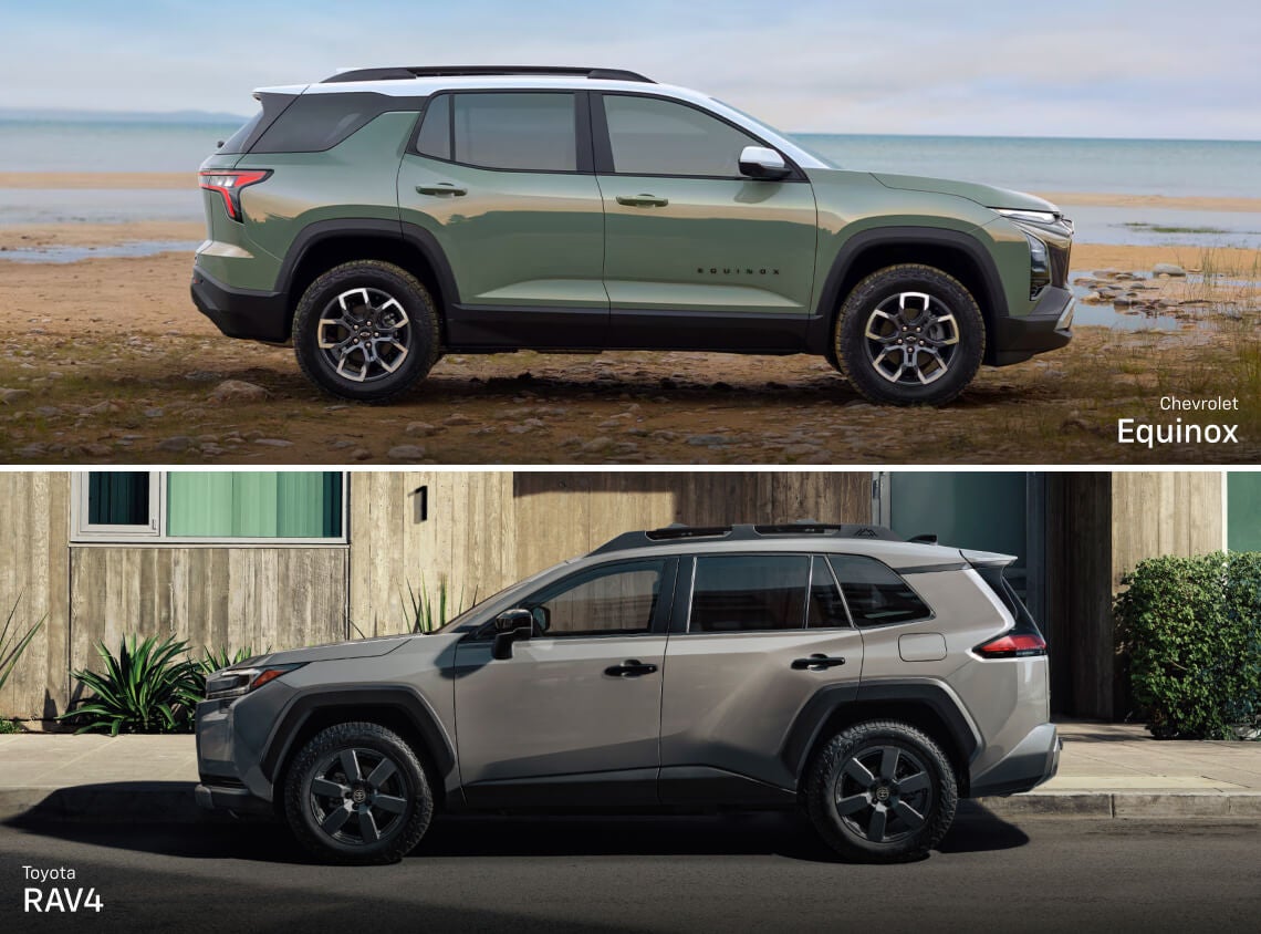 2026 Chevy Equinox vs. Toyota RAV4 Dimensions