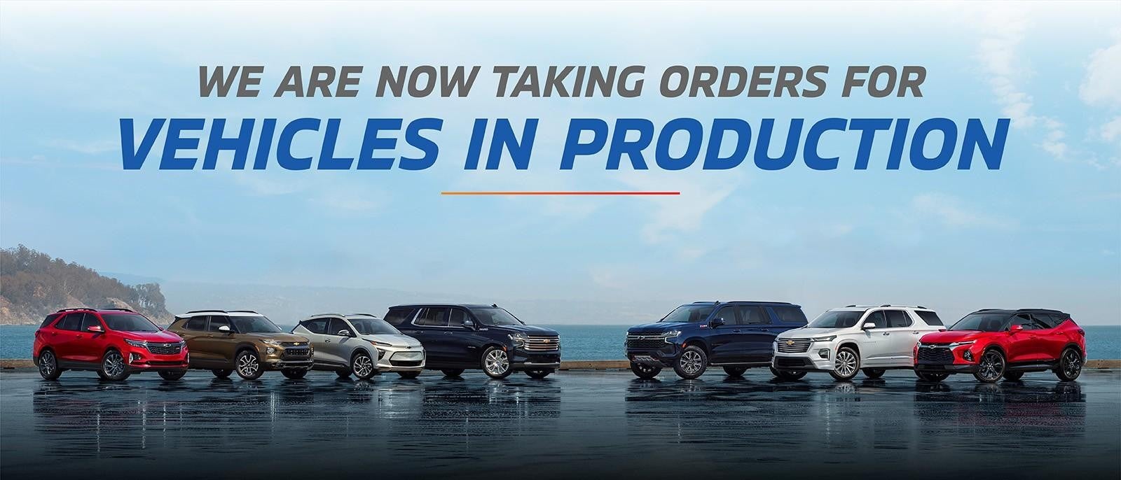 we are now taking orders