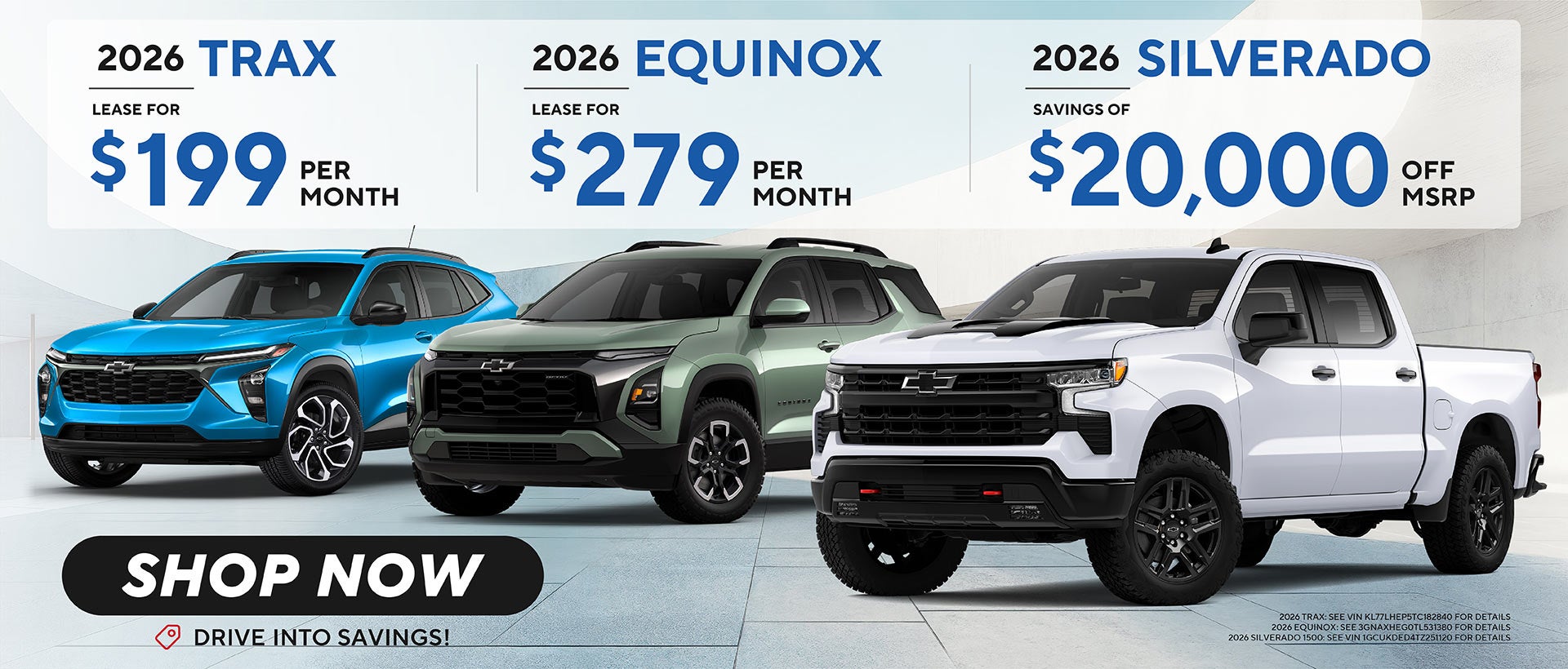 2026 EQUINOX, TRAX AND 2026 SILVERADO